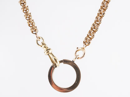 22 Inch Victorian Chain Necklace in 10k Yellow Gold