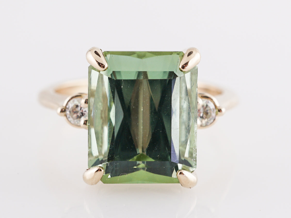 6.19 Tourmaline Cocktail Ring with Diamond Accents