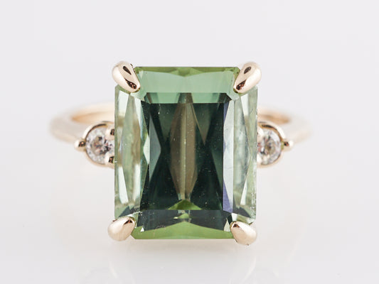 6.19 Tourmaline Cocktail Ring with Diamond Accents