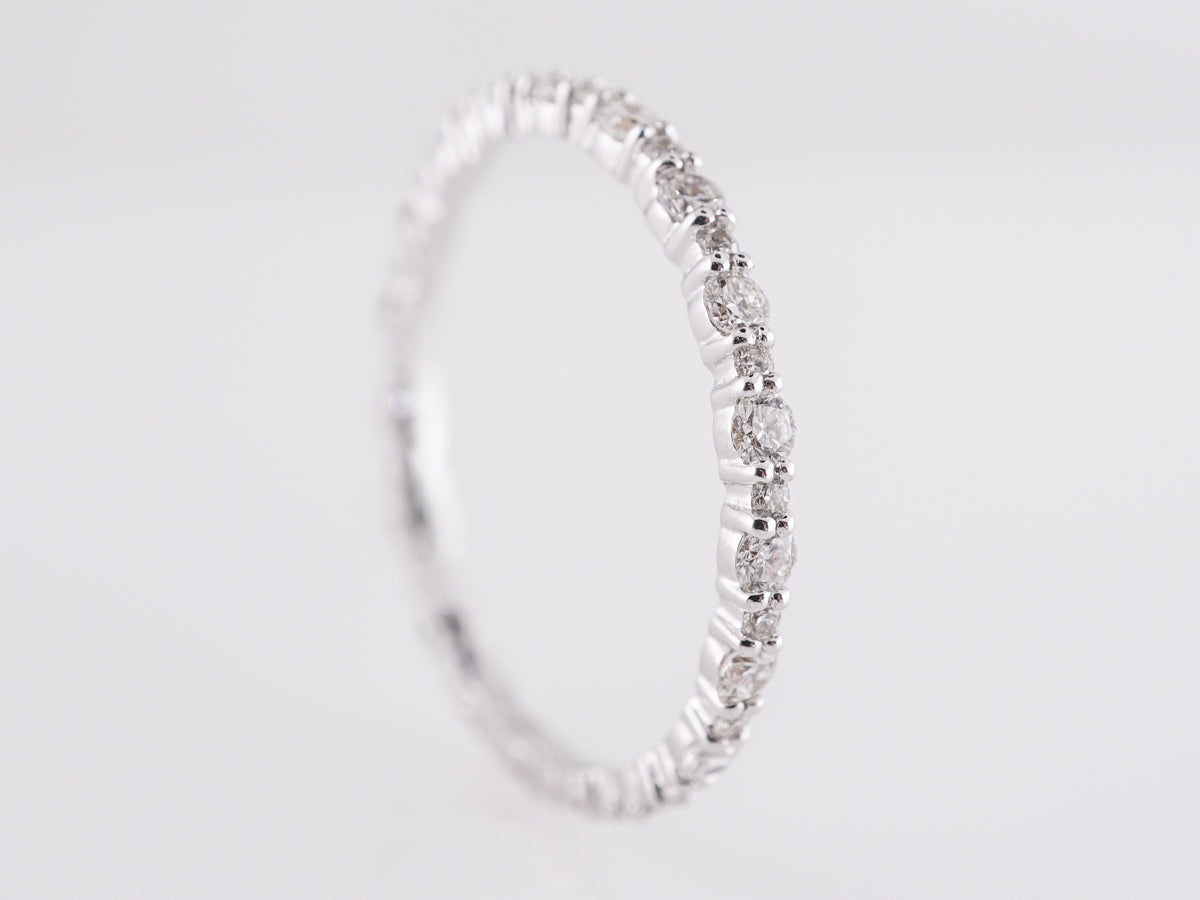 .51 Simple Diamond Eternity Band in 14k White Gold