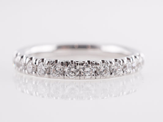 .40 Diamond Half-Eternity Band in 14k White Gold