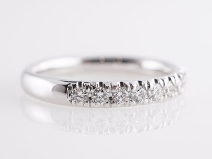 .40 Diamond Half-Eternity Band in 14k White Gold