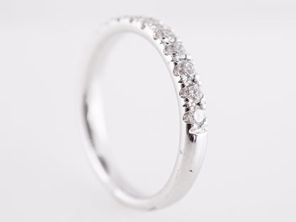 .40 Diamond Half-Eternity Band in 14k White Gold