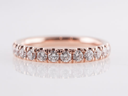 .52 Half Eternity Diamond Band in 14k Rose Gold