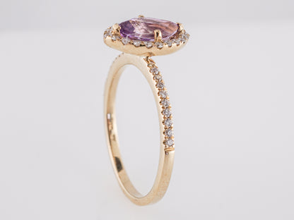 .60 Marquise Cut Amethyst Engagement Ring in 14k