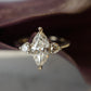 1.30 Marquise Diamond Engagement Ring in 14k White Gold