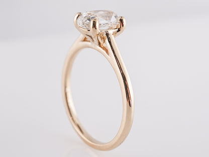 1.23 Oval Cut Diamond Engagement Ring 14k Yellow Gold