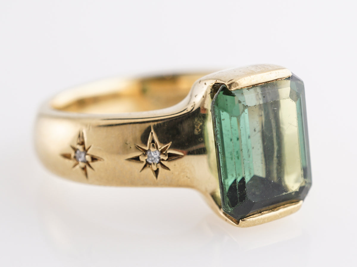 3.10 Tourmaline Cocktail Ring with Diamond Accents