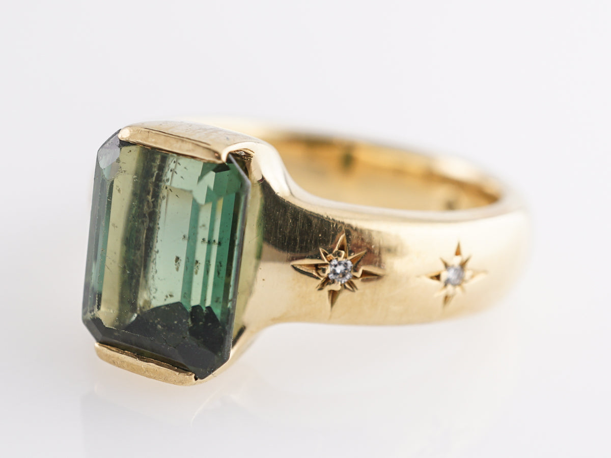 3.10 Tourmaline Cocktail Ring with Diamond Accents