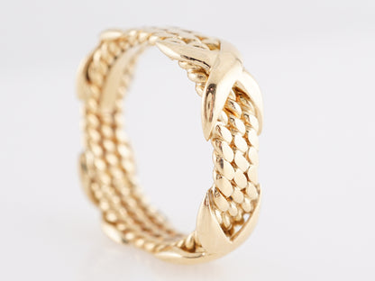 Tiffany Schlumberger X Ring in 18K Yellow Gold