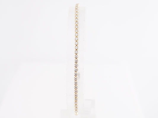 .75 Thin Diamond Bracelet in 14k Yellow Gold