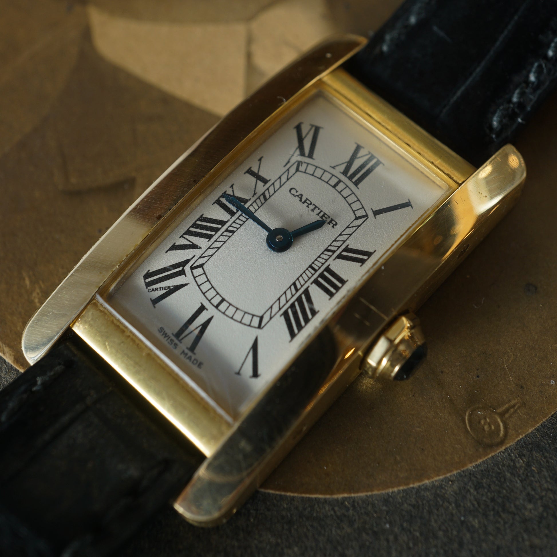 Cartier Tank Américaine Watch in 18k Yellow Gold