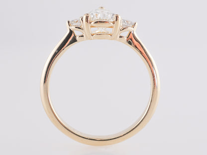 1.01 Carat GIA Pear Cut Diamond Engagement Ring in 14k