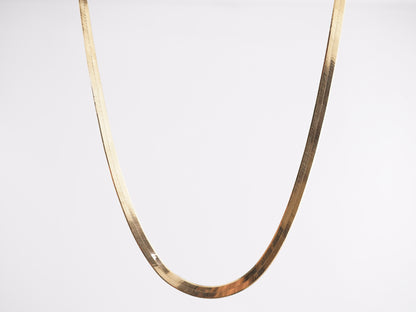 Omega Necklace in 14k Yellow Gold