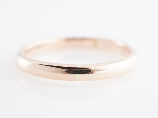 3mm Thin Men's Wedding Band in 14k Yellow Gold