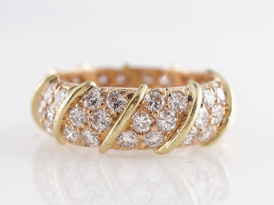 2 Carat Diamond Statement Band in 14k Yellow Gold