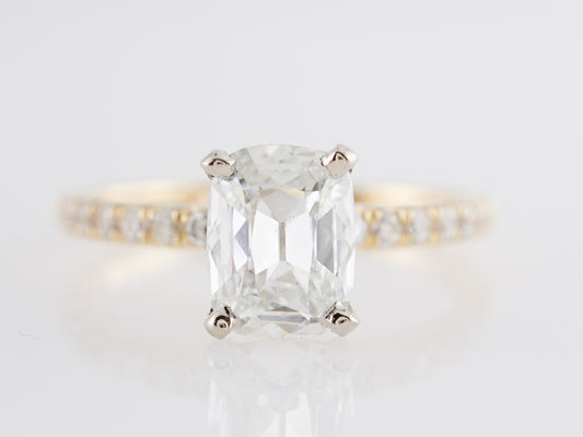 .99 Cushion Cut Diamond Engagement Ring in 14k Gold