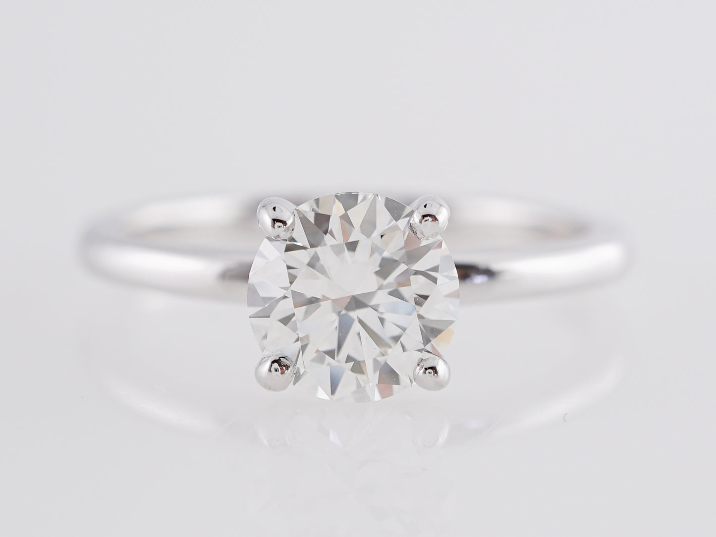 1 Carat GIA Diamond Engagement Ring in White Gold