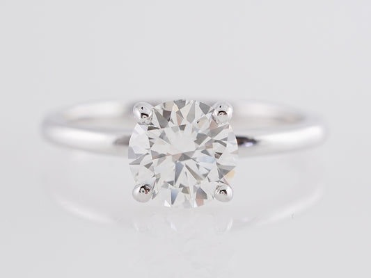 1 Carat GIA Diamond Engagement Ring in White Gold