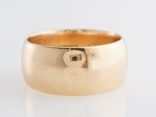 8mm Edwardian Wedding Band in 18K Yellow Gold