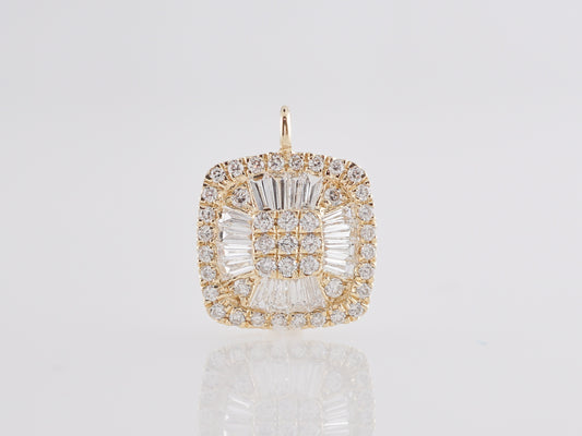 .26 Diamond Pave Pendant in 14k Yellow Gold