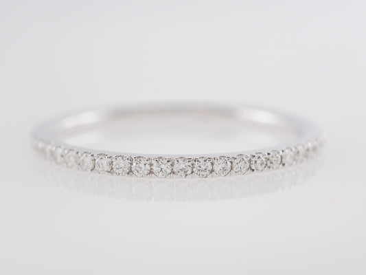 .20 Diamond Wedding Band in 14k White Gold