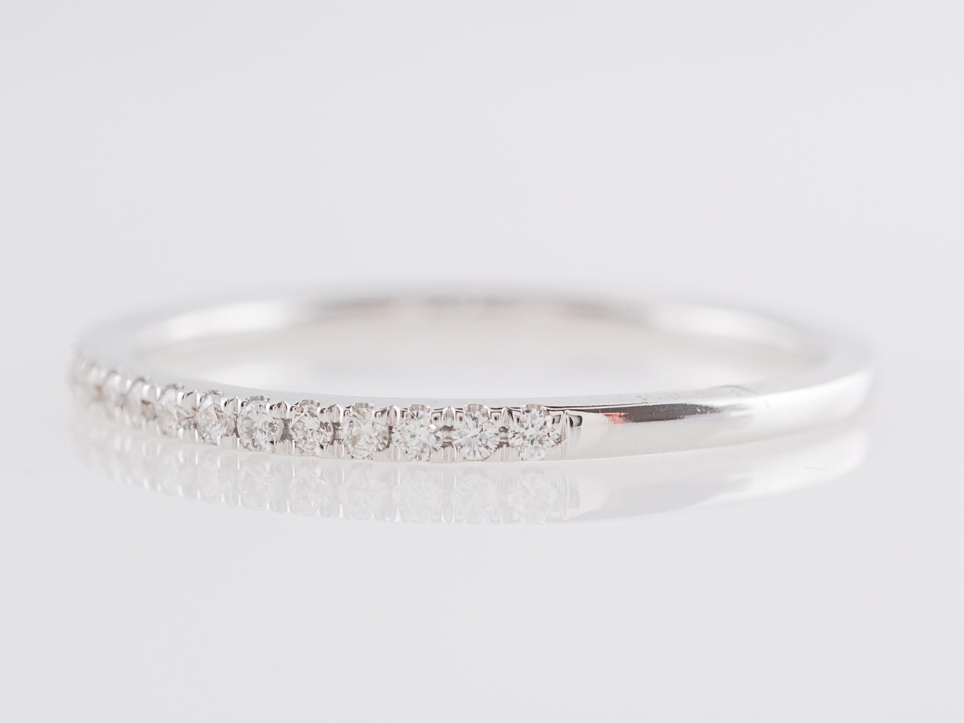 .20 Diamond Wedding Band in 14k White Gold