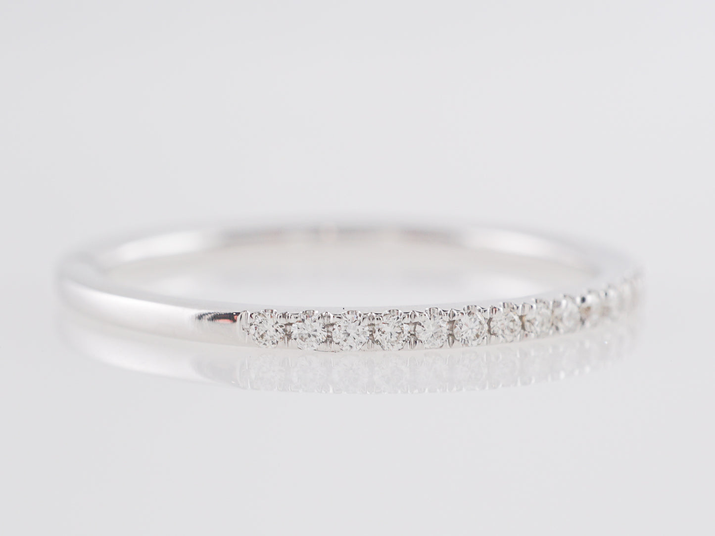 .20 Diamond Wedding Band in 14k White Gold