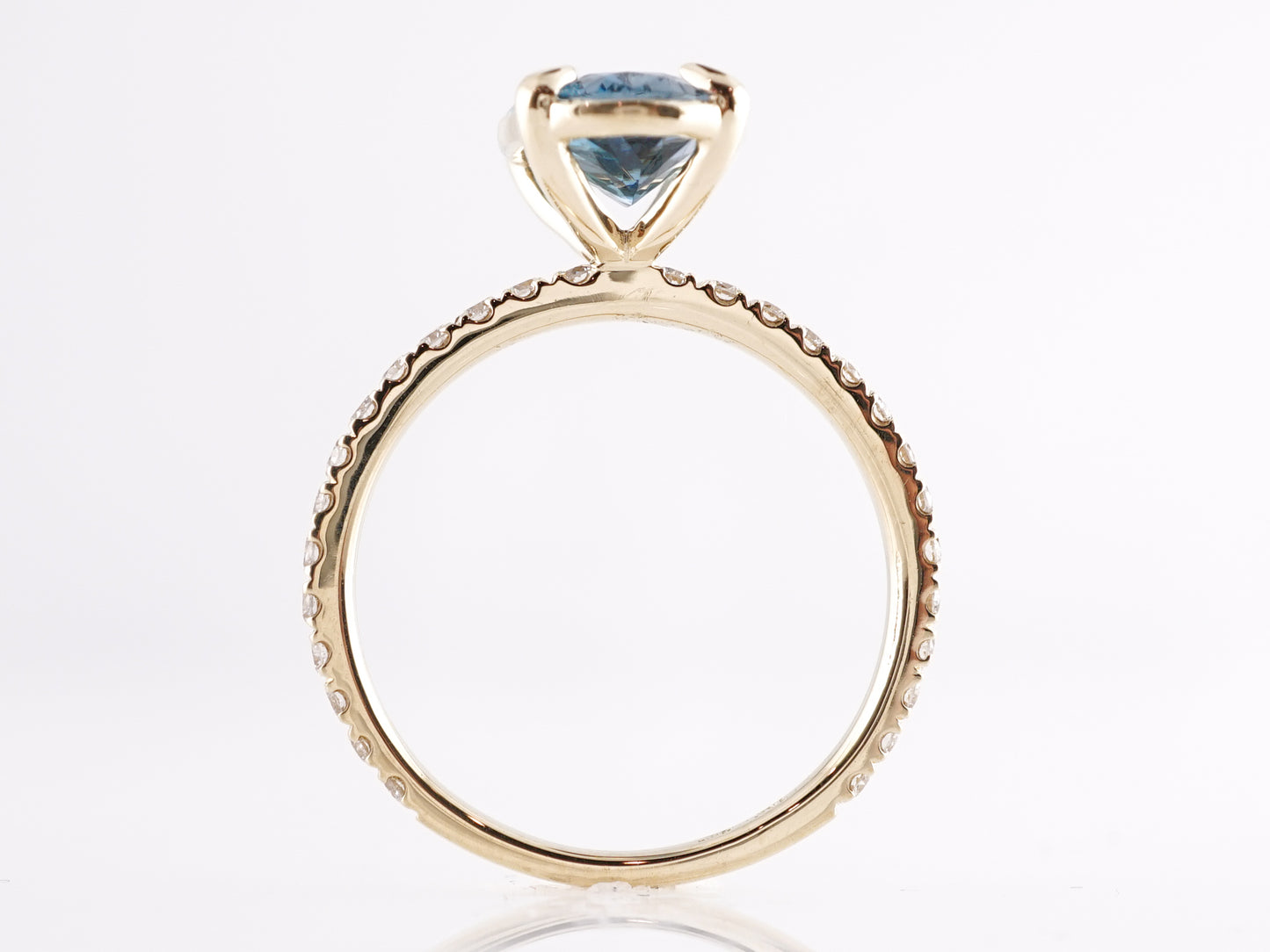 2.70 Santa Maria Aquamarine & Diamond Ring in 14K Yellow Gold