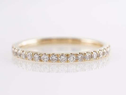 .43 Thin Diamond Wedding Band in 14k Yellow Gold