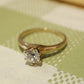 .55 Victorian Solitaire Diamond Engagement Ring in 14k Yellow Gold