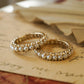 Pearl Eternity Band in 14k Yellow Gold