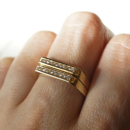 .08 Channel Set Diamond Band in 14k Yellow Gold