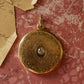Round Victorian Diamond Locket in 14k Yellow Gold