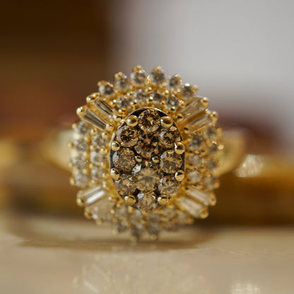 Effy Diamond Ballerina Ring in 14k Yellow Gold