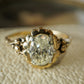 1.08 Victorian Oval Cut Diamond Engagement Ring in 14k Yellow Gold