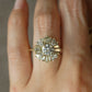 Round Ballerina Halo Diamond Engagement Ring in 14k Yellow Gold