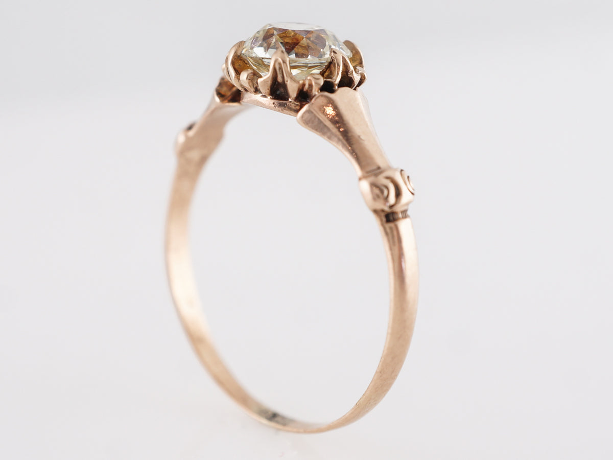 Vintage Victorian Diamond Engagement Ring in 14K Yellow Gold