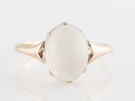 Victorian Moonstone Cocktail Ring in 14k Yellow Gold