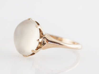 Victorian Moonstone Cocktail Ring in 14k Yellow Gold