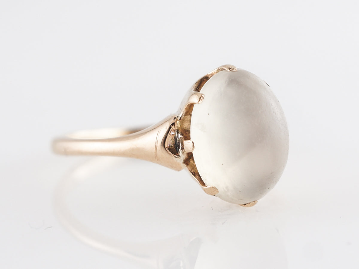 Victorian Moonstone Cocktail Ring in 14k Yellow Gold