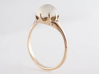 Victorian Moonstone Cocktail Ring in 14k Yellow Gold