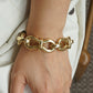 Mid-Century Chunky Link Bracelet in 18k Yellow Gold