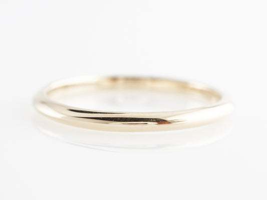 Thin Plain Wedding Band in 14k Yellow Gold