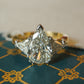 2.08 Pear Cut Diamond Engagement Ring in 18k Gold