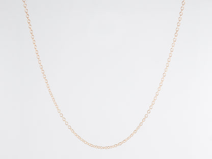 16 Inch Simple Chain Necklace in 14k Yellow Gold