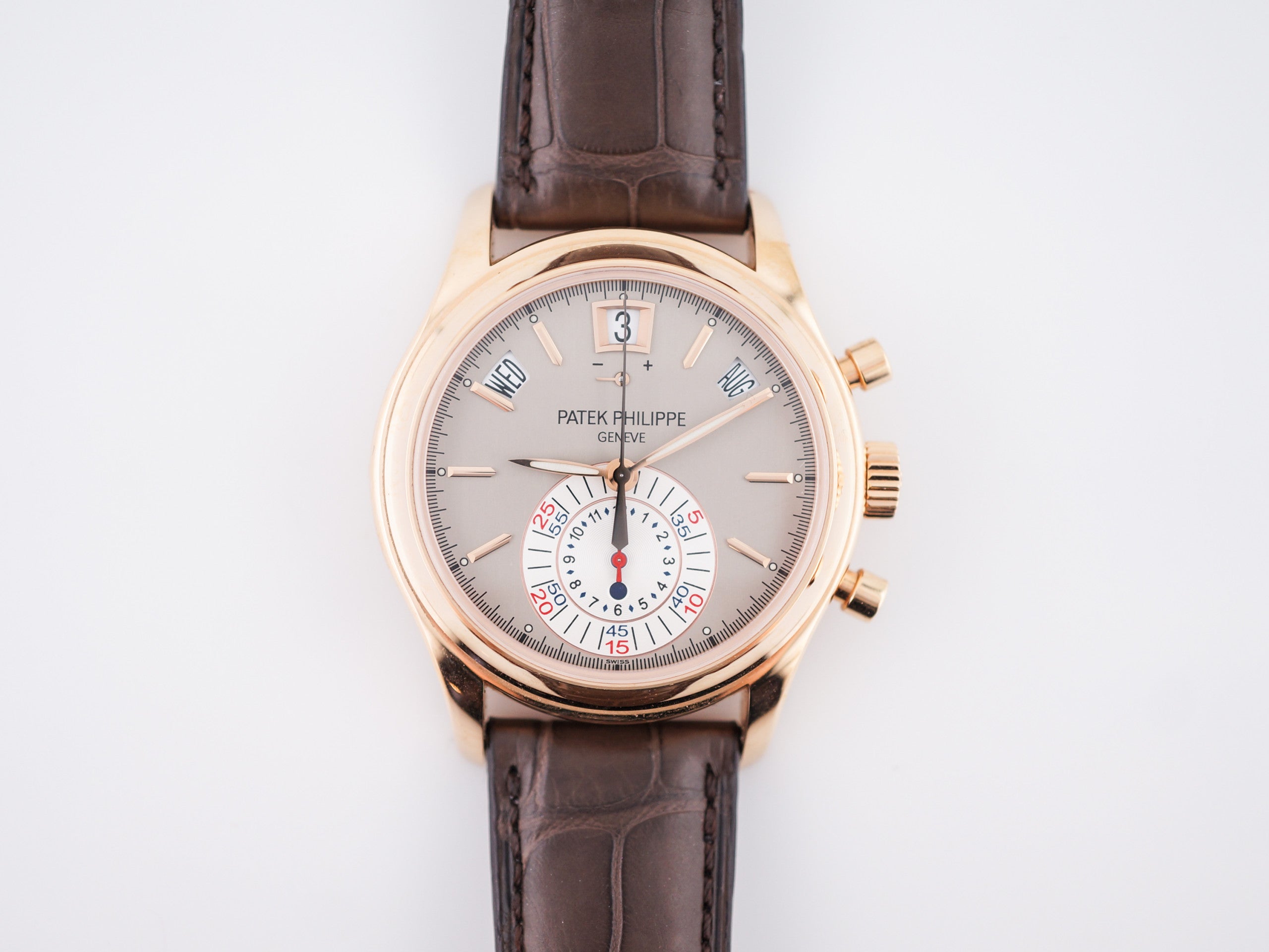 Patek 5960R Rose Cal Chrono R=$79k – Filigree Jewelers