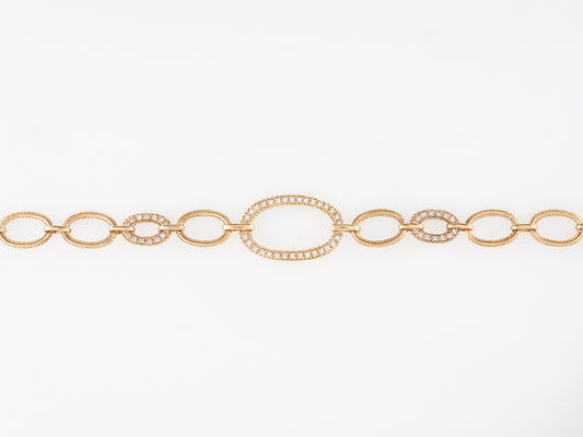 Geometric Diamond Bracelet in 18k Yellow Gold