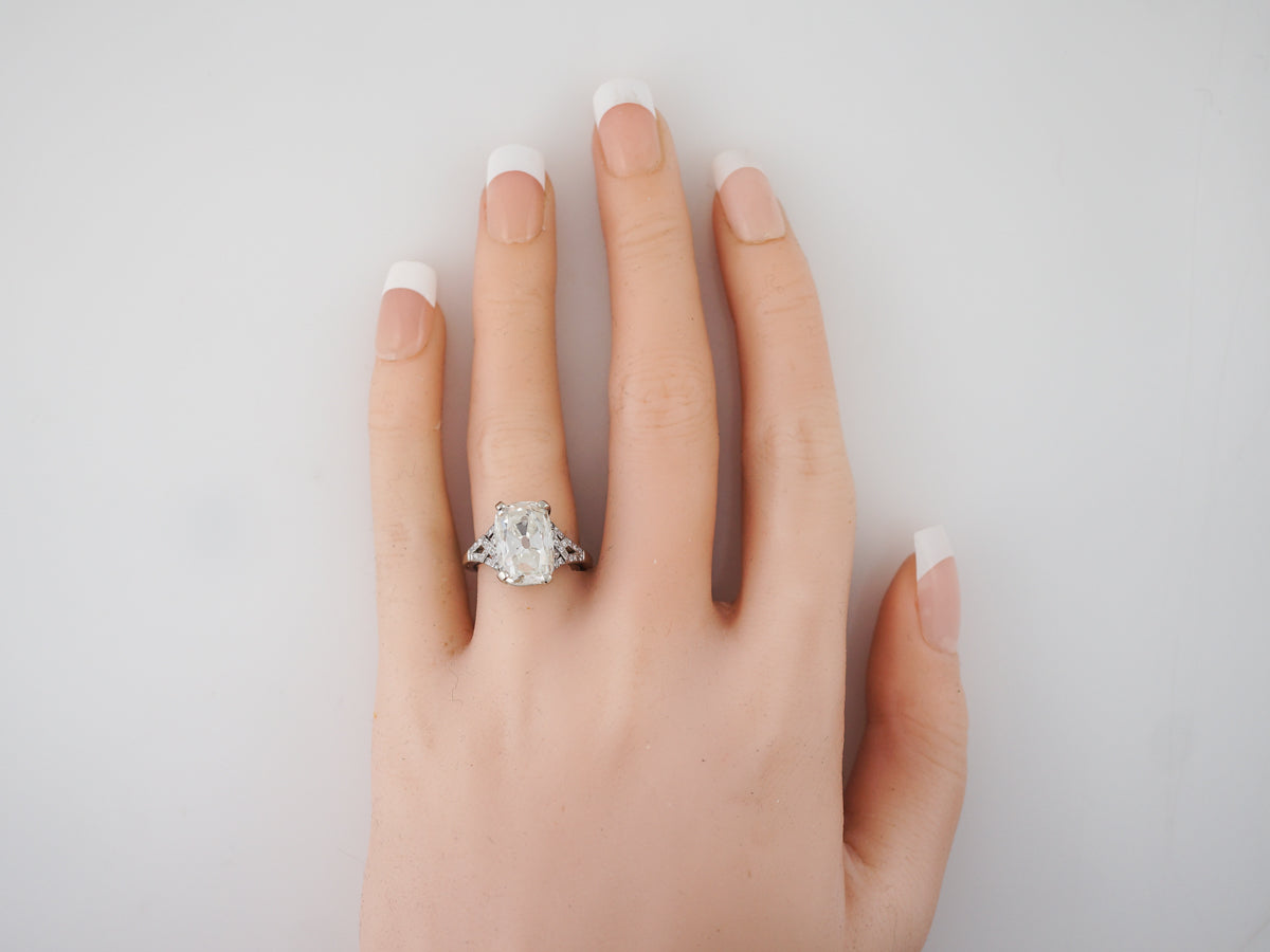 Vintage Carat Cushion Cut Diamond Engagement Ring – Filigree