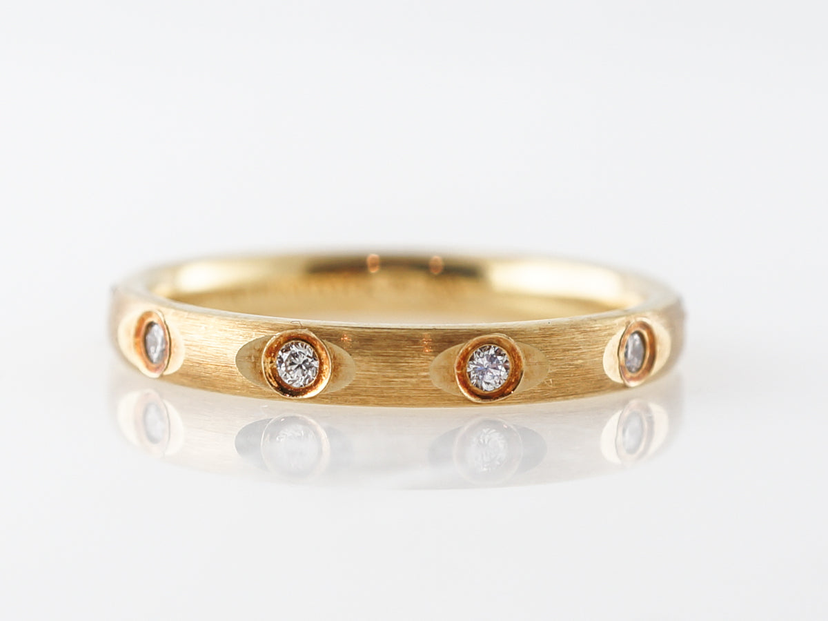 Diamond Eternity Wedding Band in 18k Yellow Gold